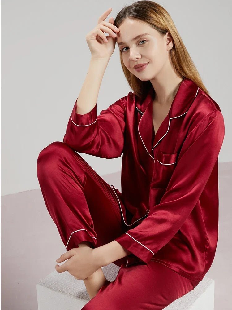 Vivienne Silke Pyjamas til Kvinder – 100% Ren Silke og Luksuriøs Komfort - My Store