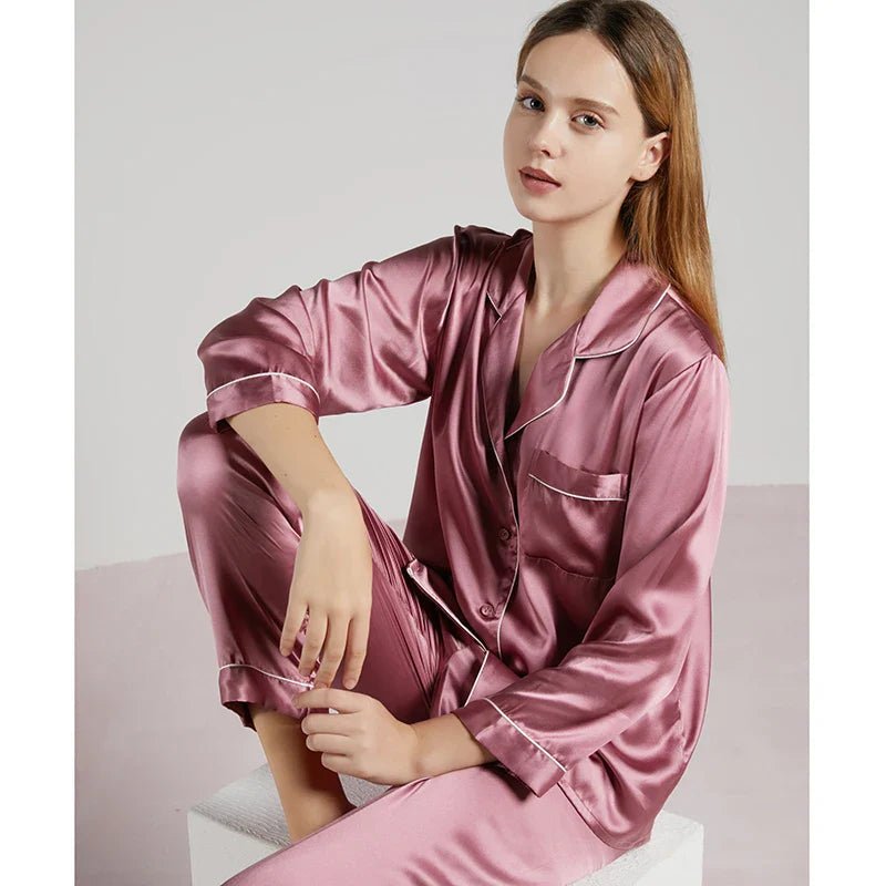 Vivienne Silke Pyjamas til Kvinder – 100% Ren Silke og Luksuriøs Komfort - My Store