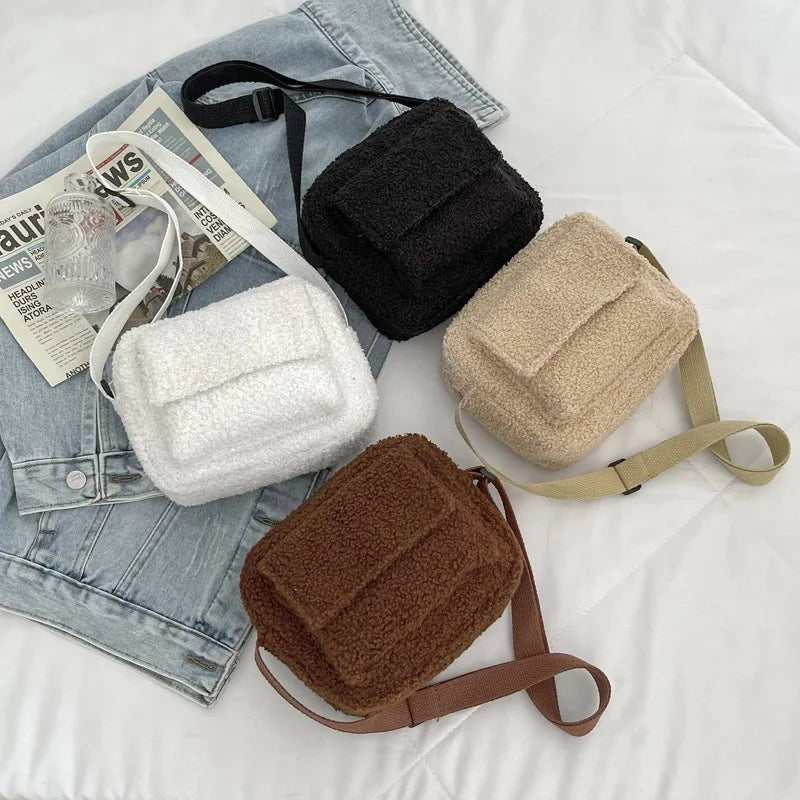 Crossbody Taske i Plys – Fluffy, Luksuriøs og Kompakt - My Store