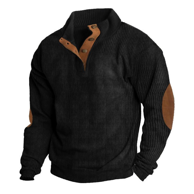 Finn men's knit sweater in Black – view 2