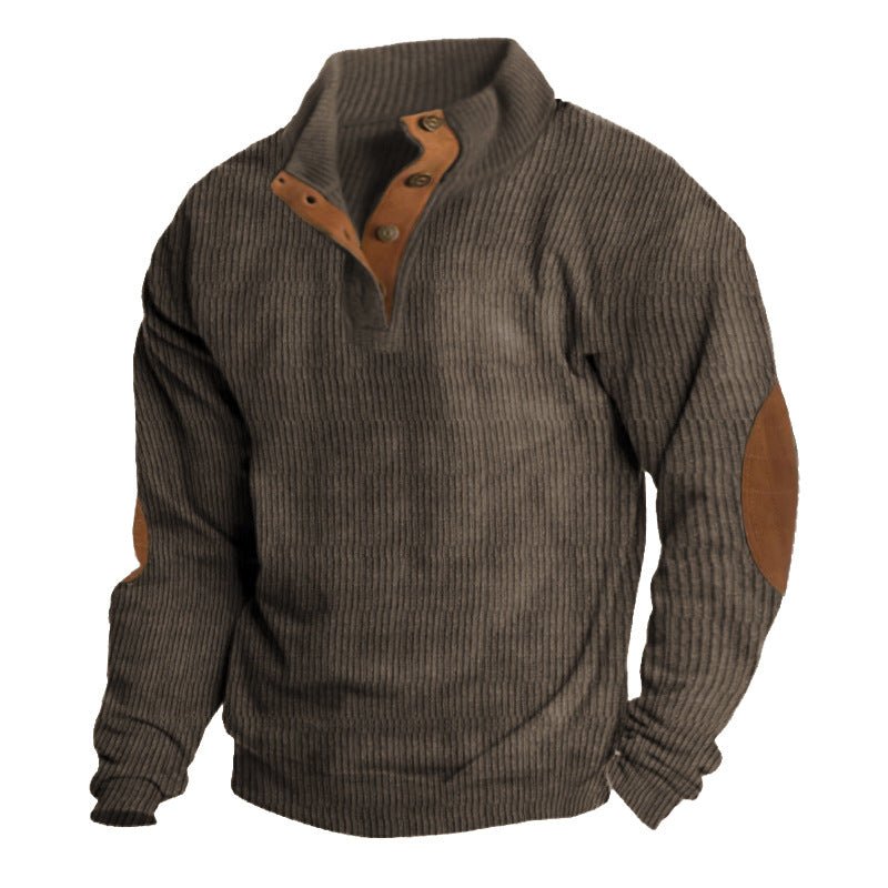 Finn men's knit sweater in Brown – view 5
