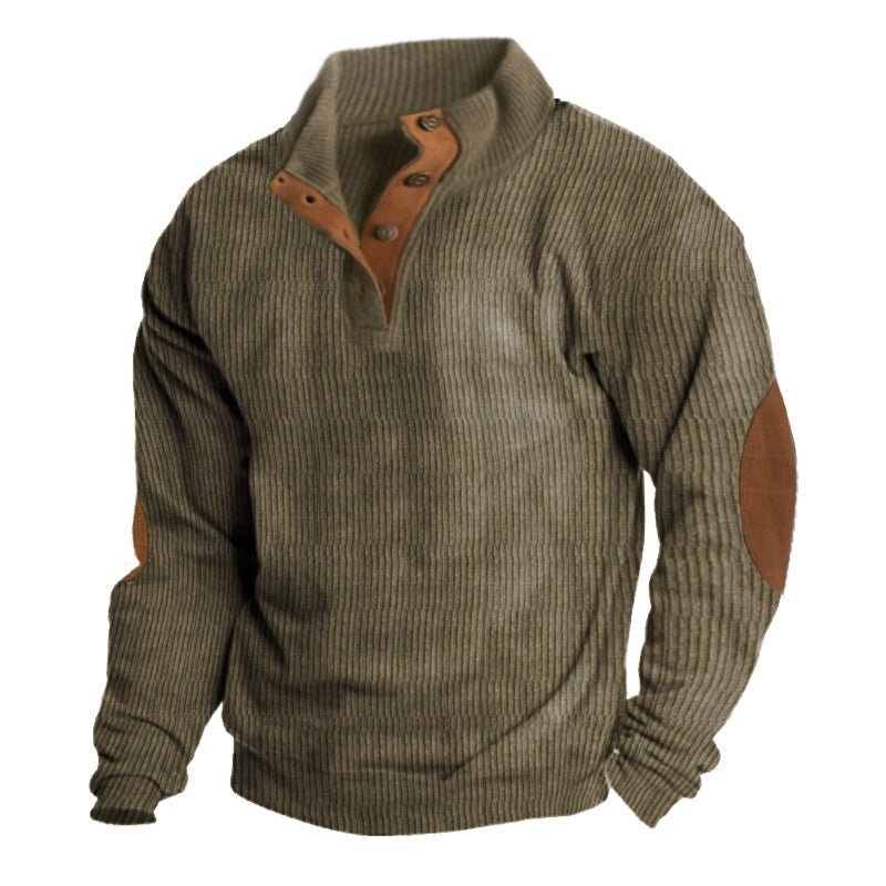 Finn men's knit sweater in Khaki