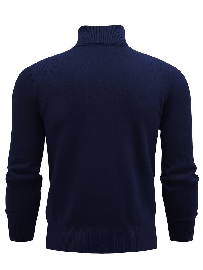 Men's casual knit roll-neck sweater – view 6
