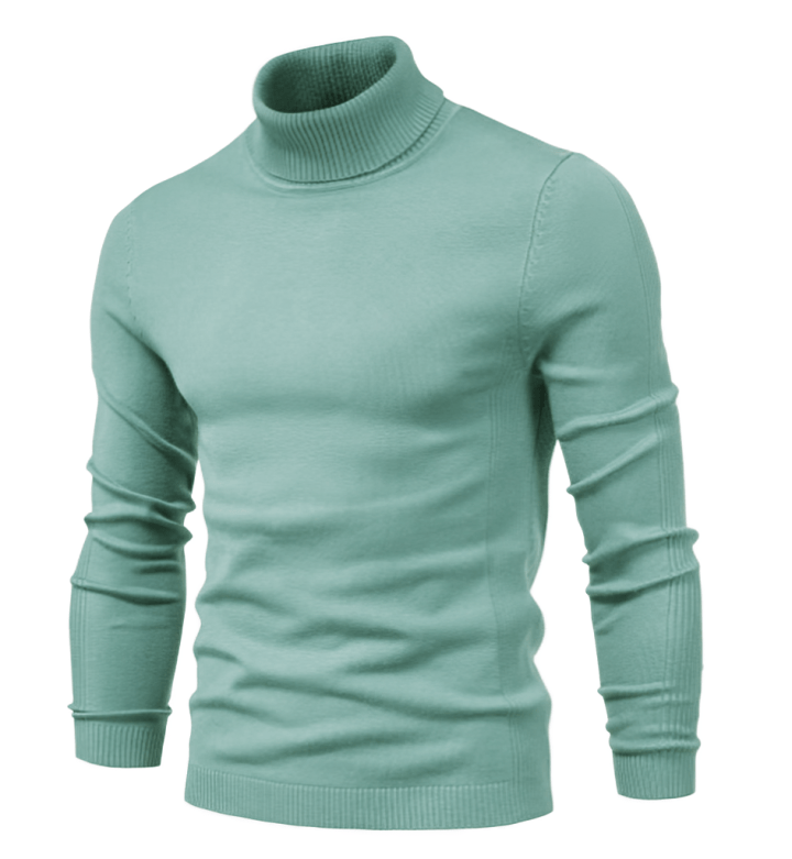 Men's casual knit roll-neck sweater – view 9