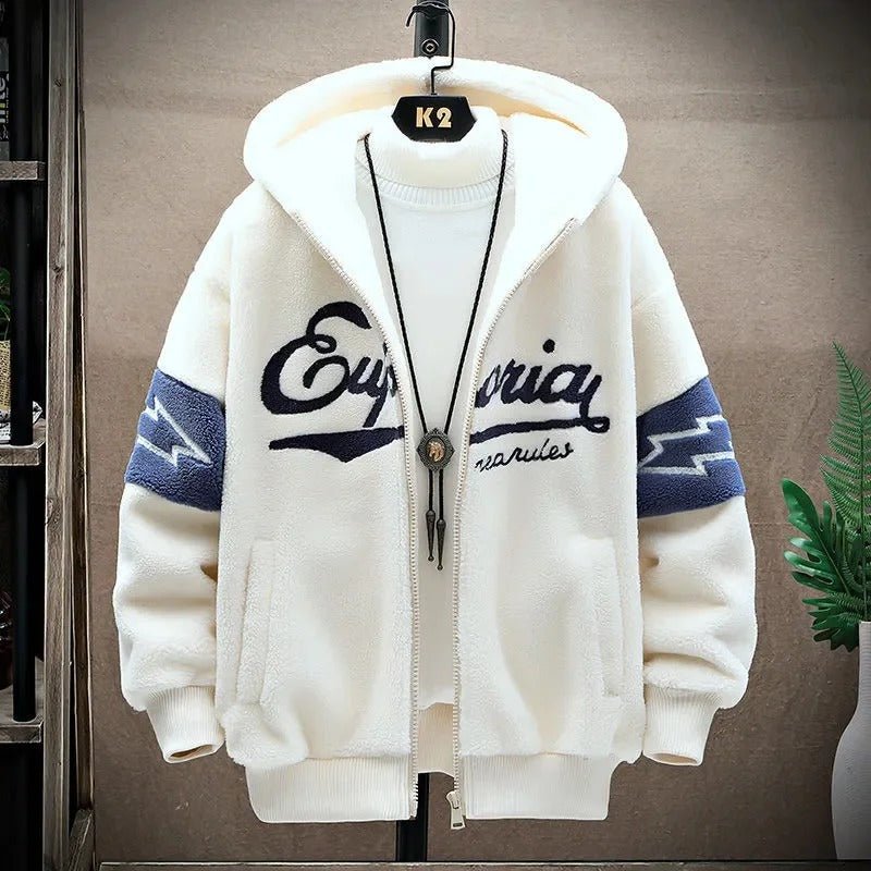 Men's crew neck sweater in Beige