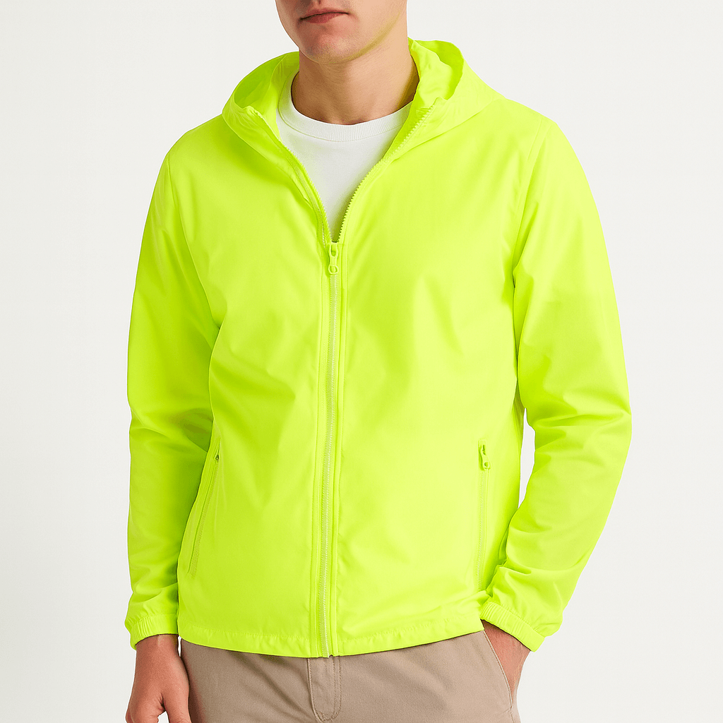 Men's lightweight waterproof jacket with hood – view 4