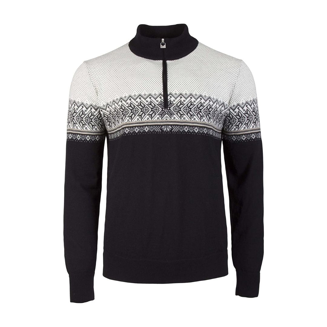 Men's printed sweater in Black – view 10