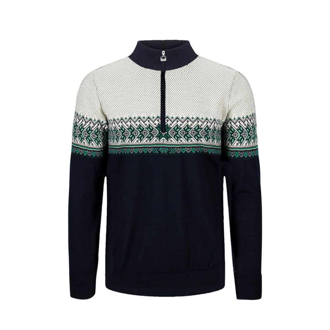 Men's printed sweater in Green – view 11