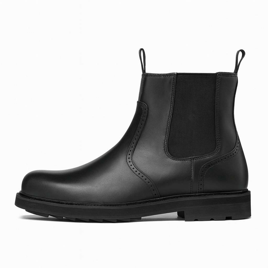 Men's slip-on ankle boots with elastic side panels – view 2