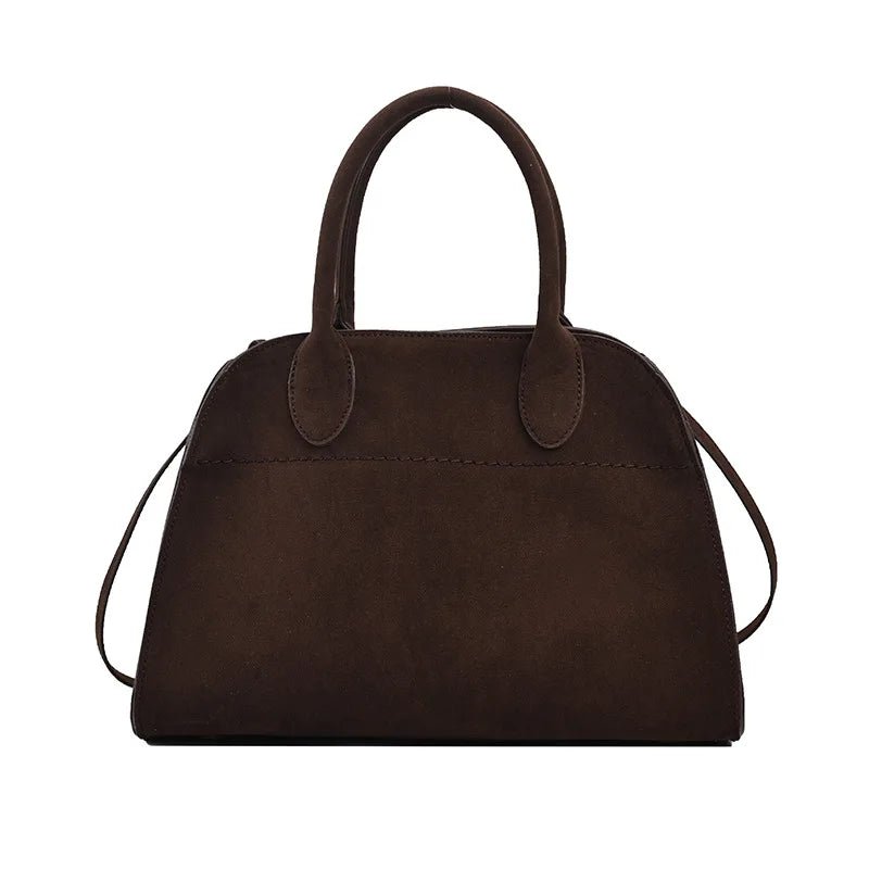 Vintage top-handle commuter bag in Coffee – view 8