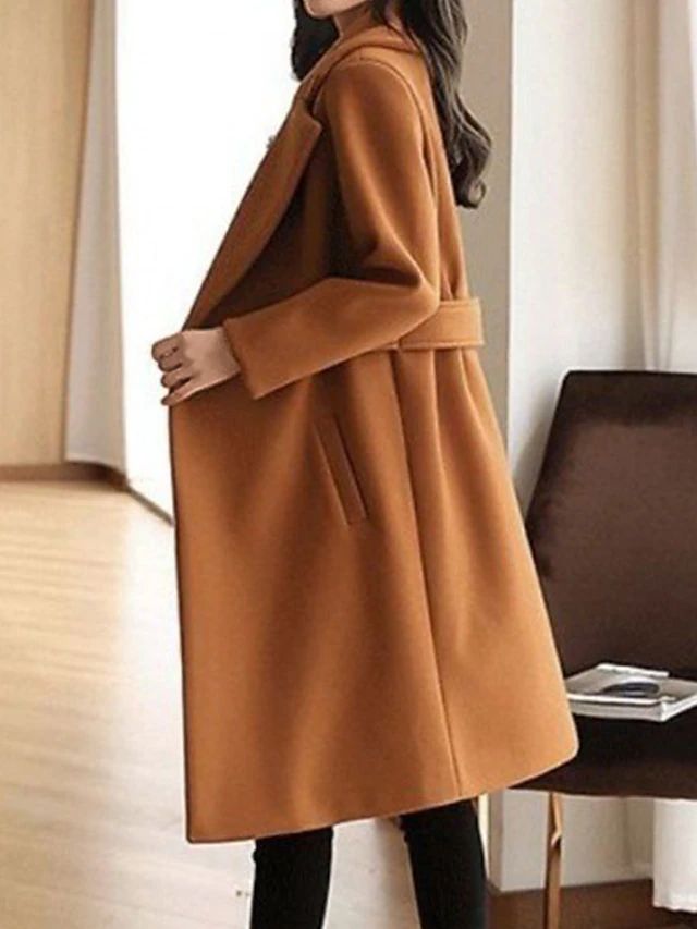 Women's belted wool winter coat – view 5
