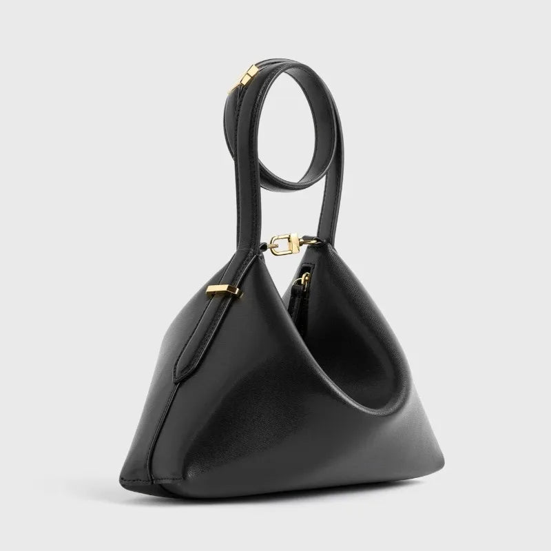 Women's leather shoulder bag in Black – view 4