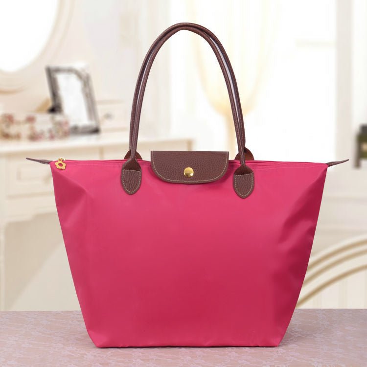 Women's Oxford shoulder bag in Rose Red – view 10