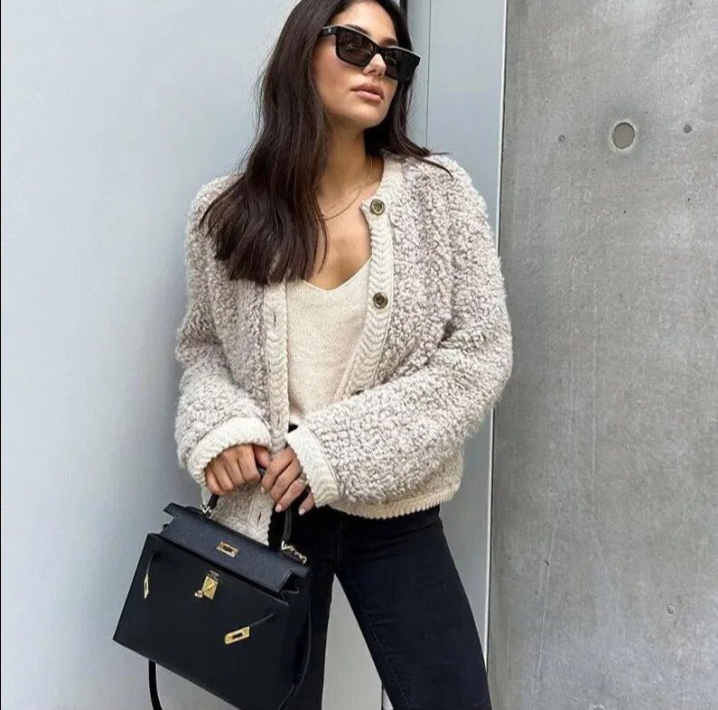 Women's teddy fleece cardigan – view 4
