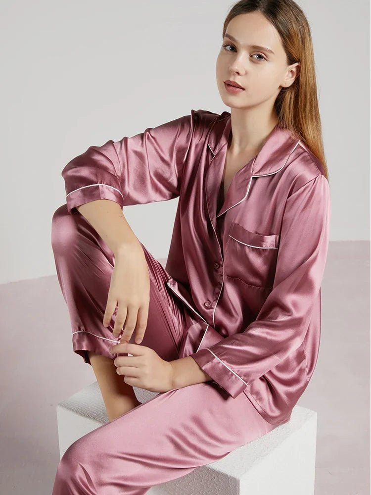 Vivienne Silke Pyjamas til Kvinder – 100% Ren Silke og Luksuriøs Komfort - My Store