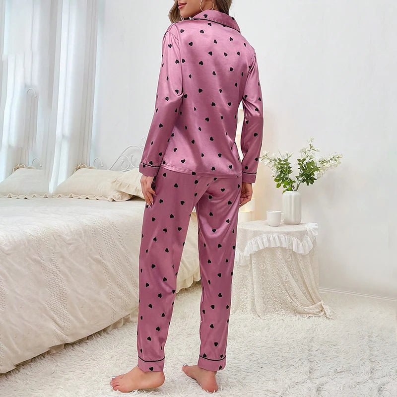 Amélie women's silk satin pyjamas – view 4