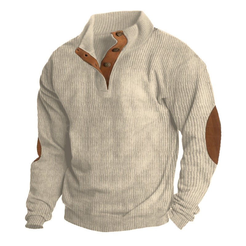 Finn men's knit sweater in Beige – view 4