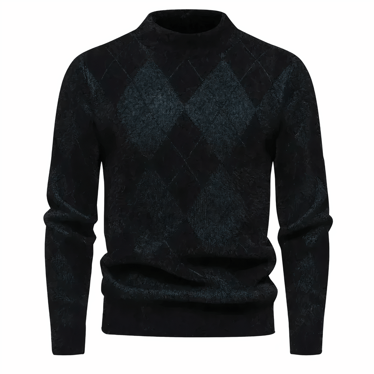 Men's classic crew neck sweater in Black