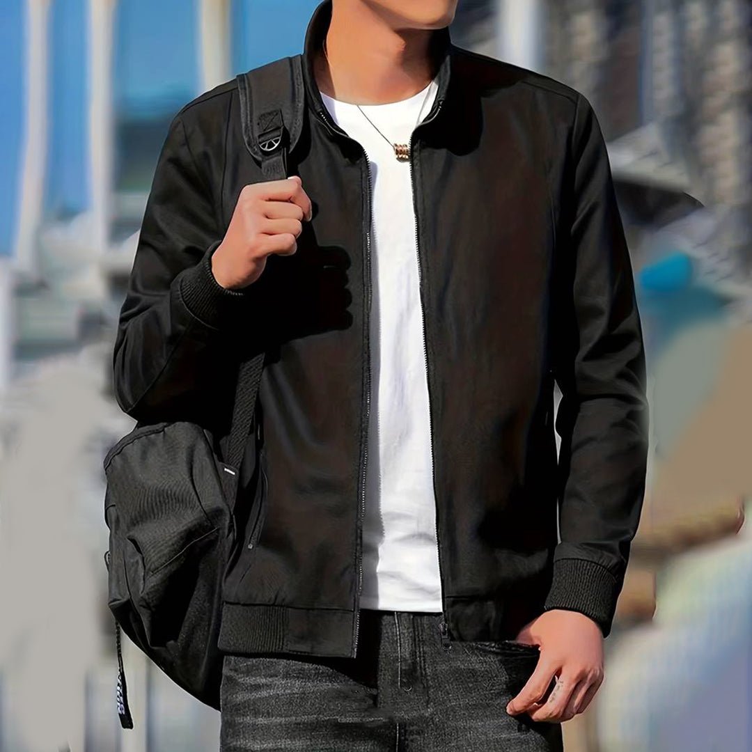 Men's lightweight bomber jacket in Black