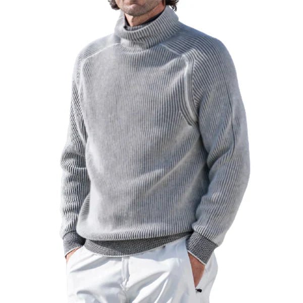 Men's roll-neck jumper in Grey