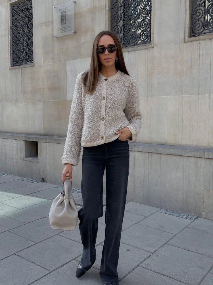 Women's teddy fleece cardigan – view 5
