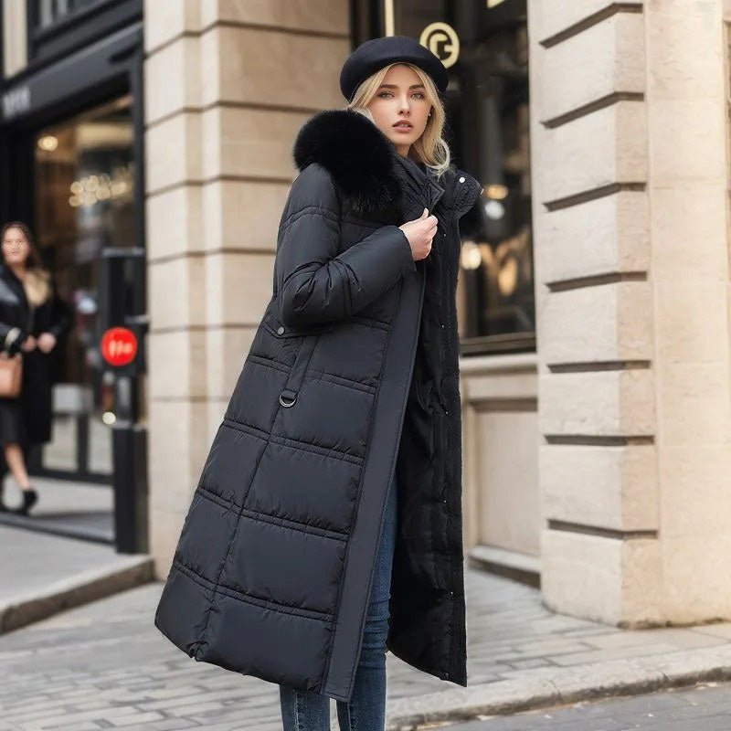 Women's winter coat in Black – view 2